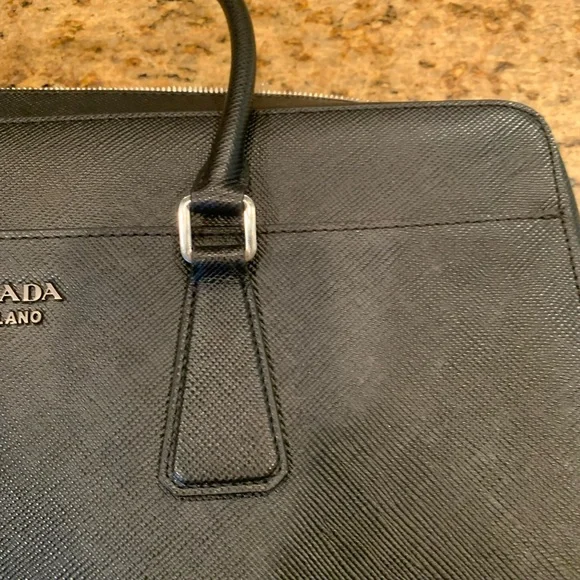 Prada saffiano briefcase
